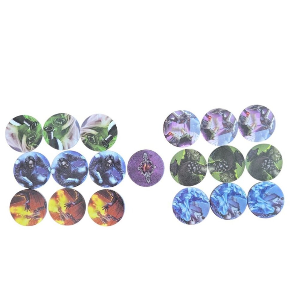 Heroes‎ Game Players Cardboard Replacement Pieces Double Sided Role Play